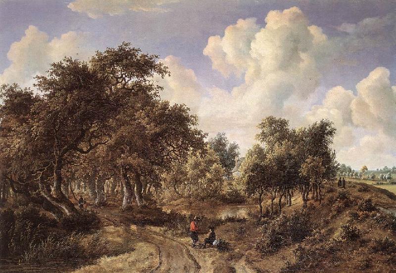 HOBBEMA, Meyndert A Wooded Landscape f